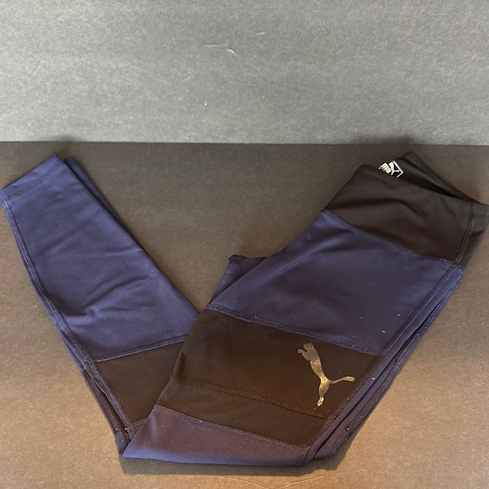 Puma Women’s Mesh Black and Navy Leggings